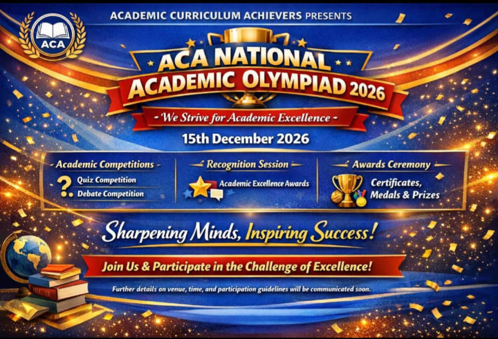 ACA NATIONAL ACADEMIC OLYMPIAD 2026